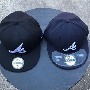 Two New Era Atlanta Braves Fitted Caps